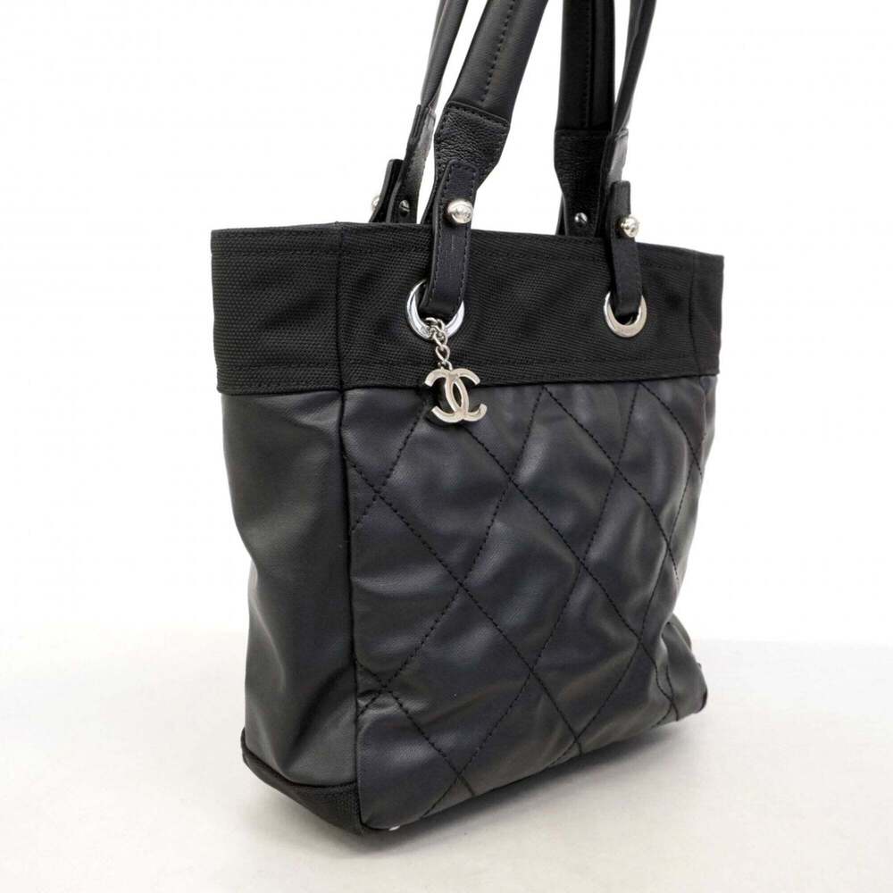 CHANEL Black Canvas Tote Bag - Picture 2 of 10